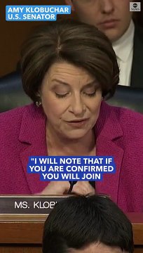 Sen. Amy Klobuchar comments on Judge Ketanji Brown Jackson’s experience at Supreme Court hearing.