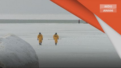 Bongkah ais terapung | 10 individu terkandas Berjaya diselamatkan