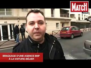 Exclusif: Braquage d'une agence BNP à la voiture-bélier à Levallois