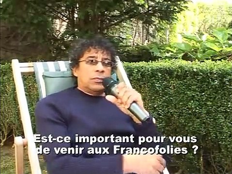 Interview de Laurent Voulzy aux Francofolies 2007