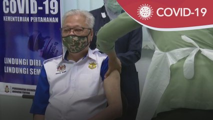 Program Imunisasi | Ismail Sabri, pegawai tertinggi ATM selesai suntikan vaksin COVID-19