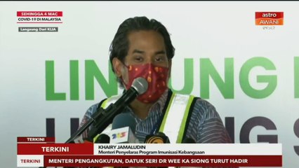 Khairy umum ambil vaksin yang akan diluluskan seterusnya