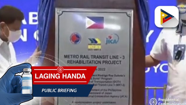 Pangulong Duterte, pinangunahan ang completion ceremony ng bagong rehabilitated na MRT-3