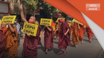 Kudeta Myanmar | Sami Buddha bantah rampasan kuasa