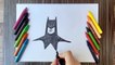 HOW TO DRAW A BATMAN  DRAW BATMAN  EASY DRAWING  STEP BY STEP DRAWING FOR KIDS  EASY ART