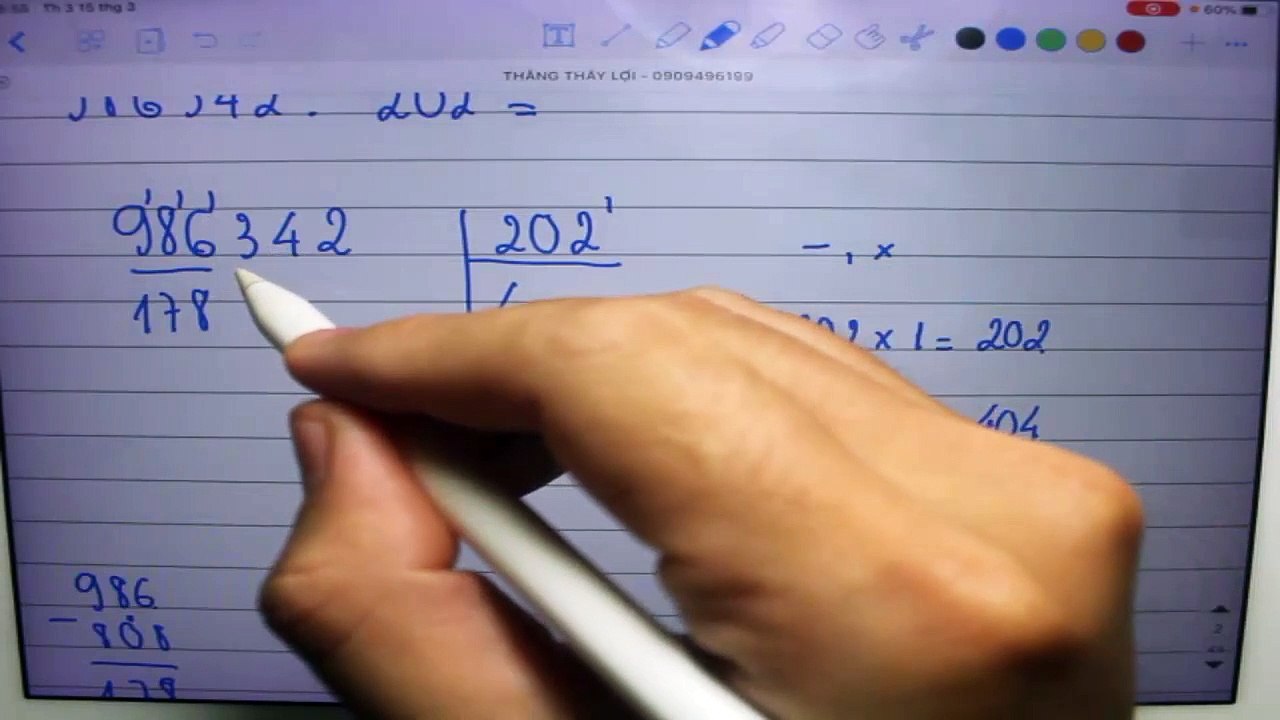 Cách chia số có 6 chự số cho số có 3 chữ số
