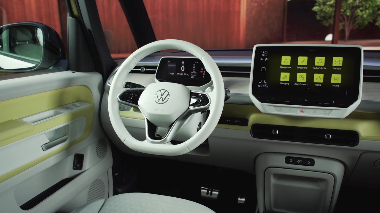 The new Volkswagen ID. Buzz Interior Design in Candy White and Pomelo Yellow