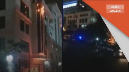 Kebakaran | Papan tanda Hospital KPJ Ampang Puteri terbakar