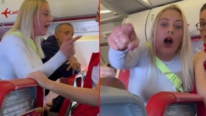 Antalya uçağında ortalık karıştı! Ağlayan bebeğe sinirlenen kadın, yolcuları tokatladı