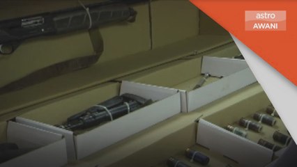 Jenayah | Dua laras senapang, pistol dijumpai dalam sungai