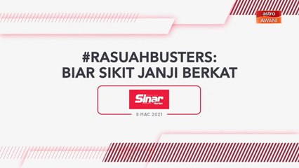 [INFOGRAFIK] #RasuahBusters | Biar sikit janji berkat