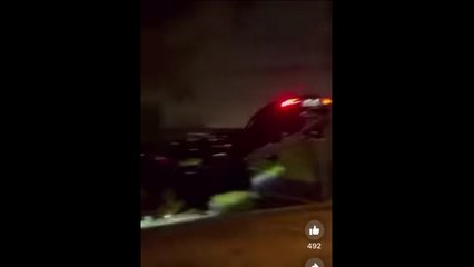 VÍDEO: Y voló... así vuela varios metros un Tesla Model S