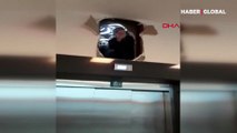 İstanbul Sultangazi'de hastane asansöründe mahsur kalan 10 kişi duvarı kırarak kurtuldu