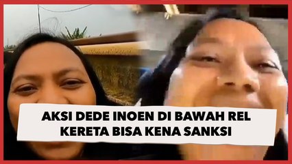 Dede Inoen Tantang Maut dari Bawah Rel Kereta Api, PT KAI: Kena Sanksi Penjara dan Denda