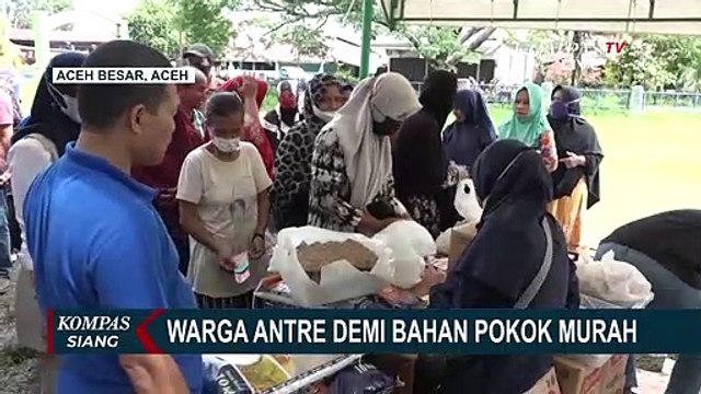 Jelang Ramadan, Warga Antre Operasi Pasar Murah Demi Kupon Subsidi Sembako