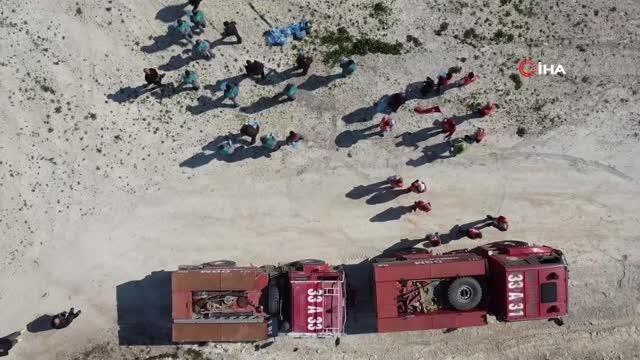 Mersin'de bal ormanı çevresi çöplerden temizlendi