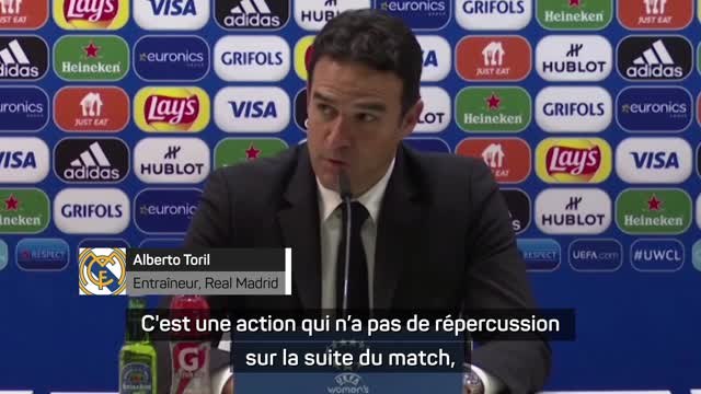 Quarts - Toril, coach du Real Madrid : Il ne faut pas siffler ce pénalty