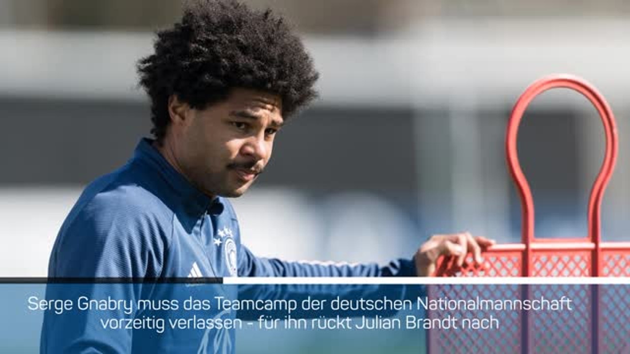 Serge gnabry muss dfb-teamcamp verlassen