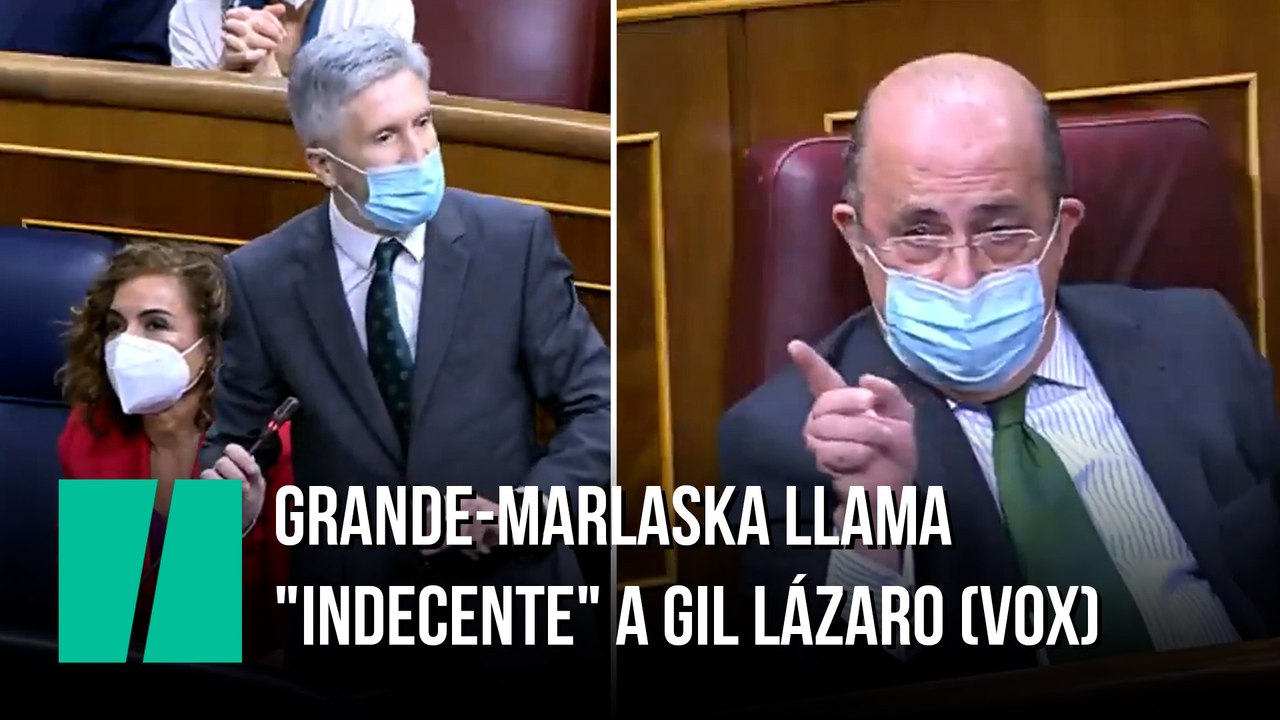 Grande-Marlaska llama "indecente" a Gil Lázaro