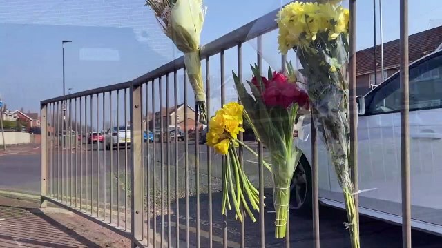 Tributes at Catcote Road following fatal collision
