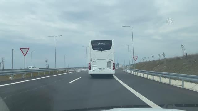 ÇANAKKALE - 1915 Çanakkale Köprüsü'nü kullanan sürücüler yoldaki konforu anlattı