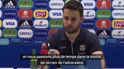 Quarts - Giraldez, coach du Barça : "Le résultat vient de la réaction de mes joueuses"