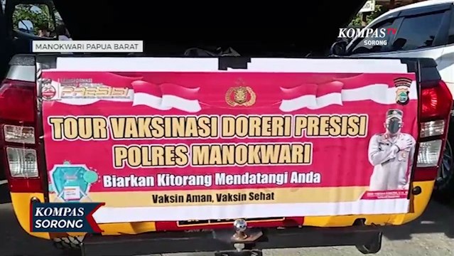Polres Manokwari Gencarkan Vaksinasi Covid-19 Hingga Ke 3 Daerah Terisolir