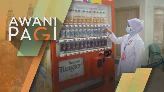 AWANI Pagi: Mesin minuman layan diri percuma buat petugas barisan hadapan