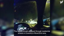 Moment dangerous driver gives himself up because he’s scared of being bitten by police dog