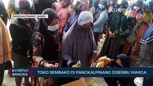 Het Migor Dicabut, Toko Sembako di Pangkalpinang Diserbu Warga