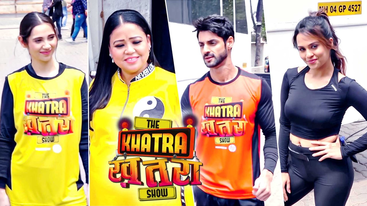 Karan Wahi And, Sana Spotted With Bharti Singh On The Sets Of 'The Khatra Khatra Show'