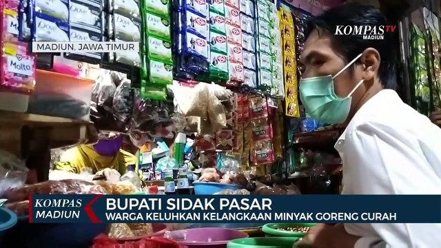 Bupati Sidak Pasar, Warga Keluhkan Kelangkaan Minyak Goreng Curah