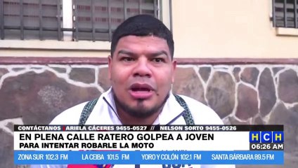 Temerario motociclista "se agarra a trompadas" con asaltantes y evita que "lo dejen a pata"