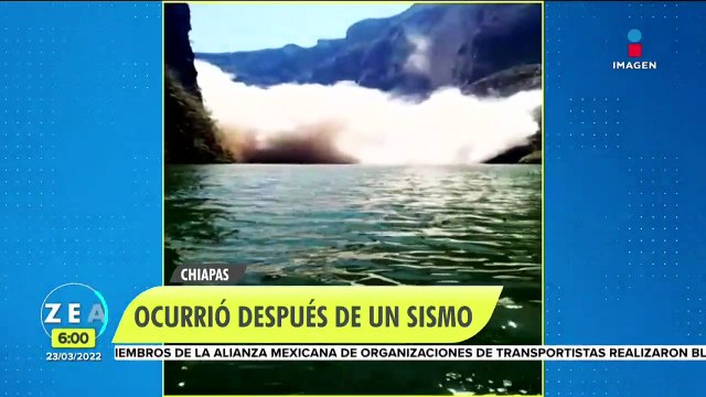 Desprendimiento en el Cañón del Sumidero no deja heridos