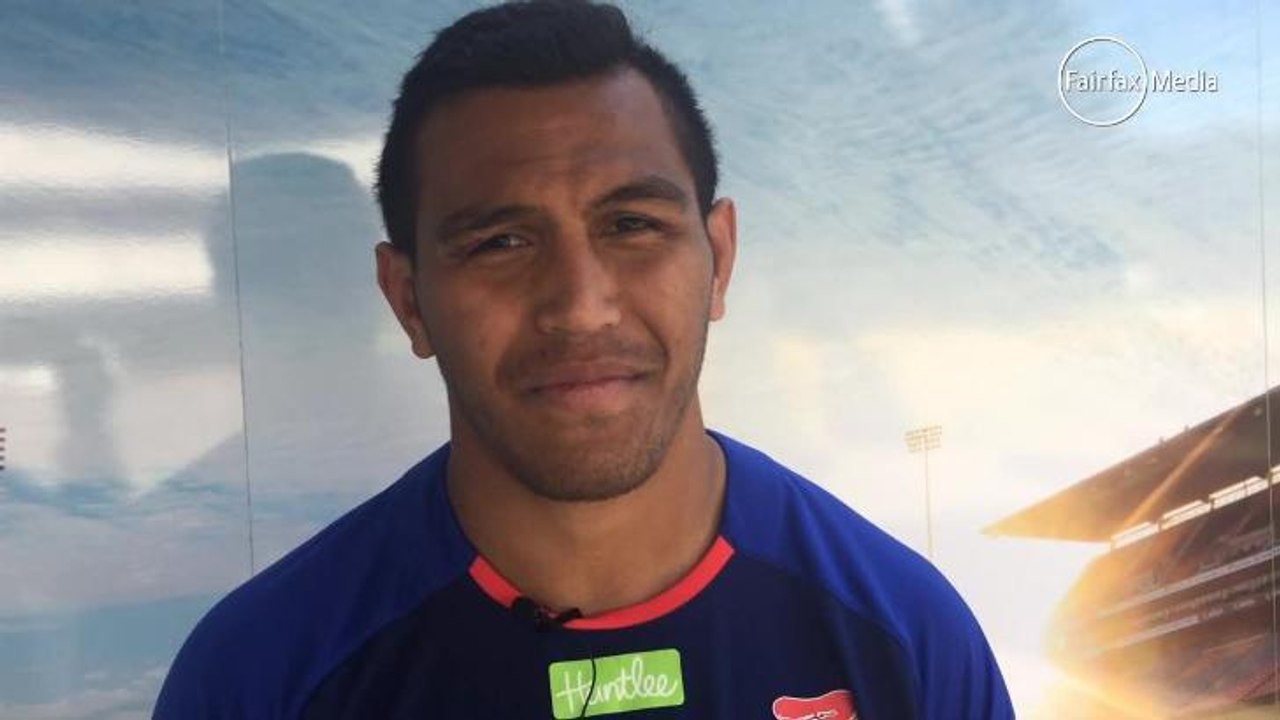 Off-field banter with Daniel Saifiti