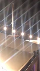 Dramatic scenes at Queens Wharf Hotel