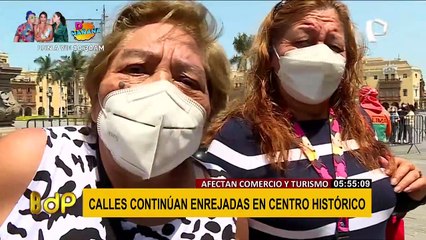 Turistas y comerciantes se ven perjudicados por rejas en el centro de Lima