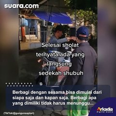 Salut! Tukang Bubur Hijau Ikut Jamaah Subuh, Usai Salat Bagikan Dagangannya