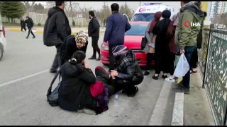Elazığ'da yolun karşısına geçmeye çalışan kadına otomobil çarptı