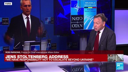 'We have responsability not to escalate beyond Ukraine' says NATO head