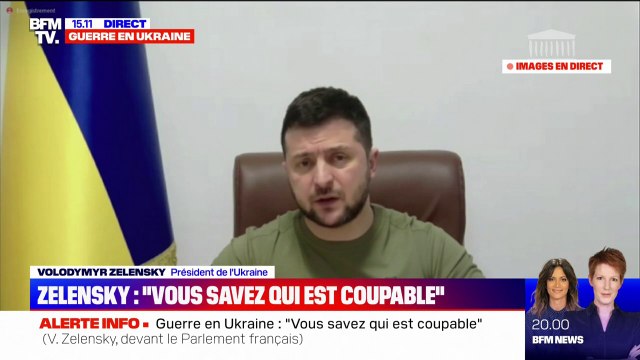 Zelensky face aux parlementaires français: les bombardements de Marioupol et d'autres villes ukrainiennes nous rappellent Verdun