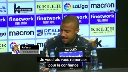 Real Sociedad - Rafinha : "Très heureux d'arriver dans un club comme celui-ci"