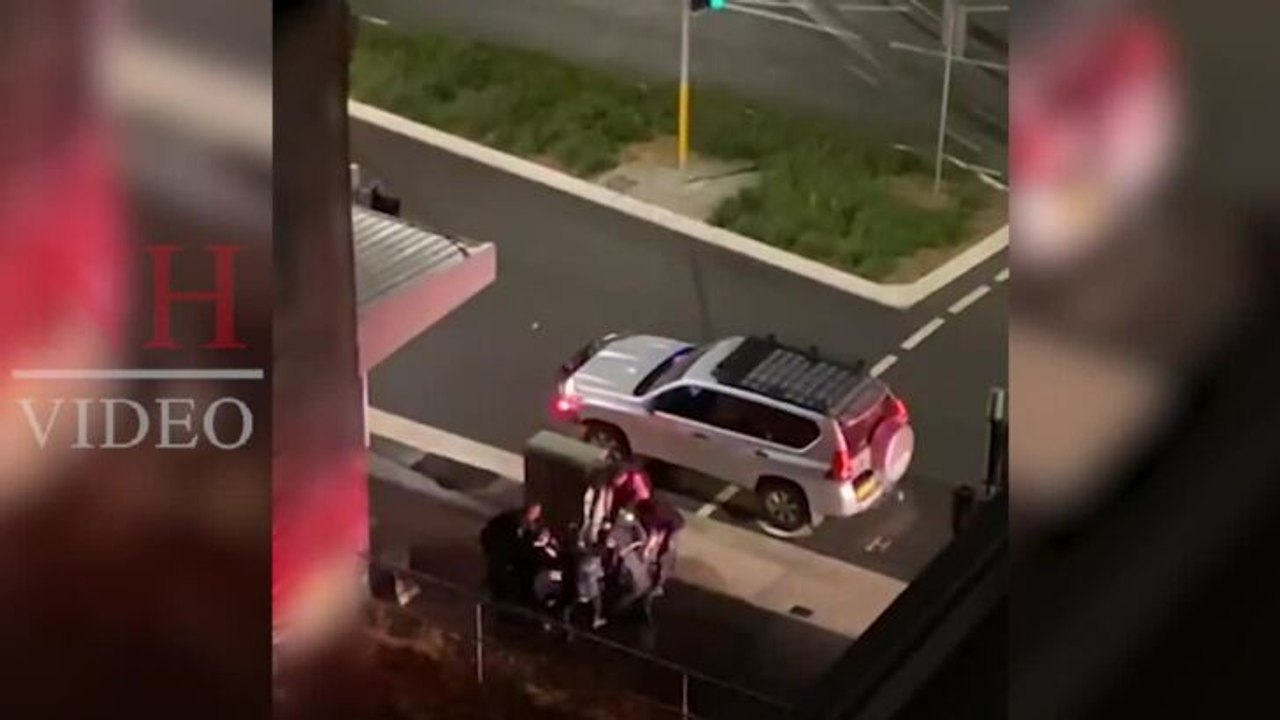 Arrest on Hunter Street Newcastle