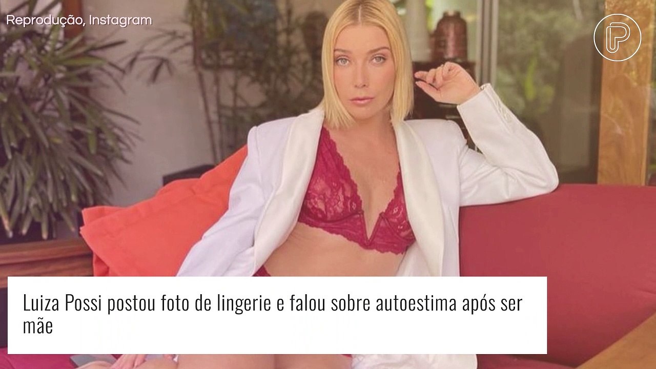 Luiza Possi mostra corpo enxuto em fotos de lingerie e dá dicas de autoestima pós-maternidade. Veja!