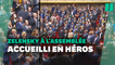 Minute de silence et ovations, les moments forts de l'intervention de Zelensky au Parlement