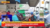 Trabajadores de migraciones reclaman mejoras salariales