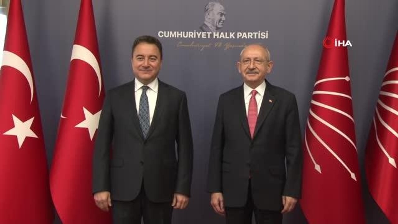 Kemal Kılıçdaroğlu, DEVA Partisi Genel Başkanı Babacan'ı kabul etti