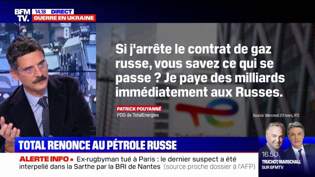 Pourquoi TotalEnergies renonce au pétrole russe, mais pas au gaz ?