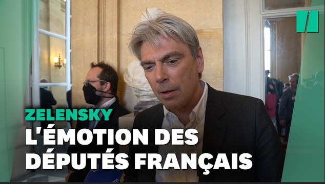 L'émotion des députés français devant le discours de Zelensky