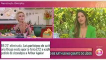 'BBB 22': eliminada, Laís reage às críticas de Jade Picon após pedir desculpas a Arthur Aguiar